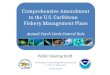 Comprehensive Amendment to the U.S. Caribbean Fishery Management Plans Annual Catch Limit Control Rule…