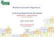 1 Multiple Genome Alignment: Chaining Algorithms Revisited Graduiertenkolleg Bioinformatik Universität…