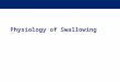 Physiology of Swallowing. Motility of the GIT 1. Motility in the mouth 2 types; a)Chewing or Mastication:…