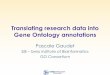 Translating research data into Gene Ontology annotations