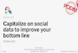 PODIM 2017 | Capitalize on social data to improve your bottom line