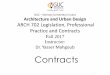 Guc arct 702 legislations   lecture 10 - contract issues for architectural firms 7-12-2017