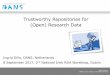 Ingrid Dillo - Trustworthy repositories for open research data