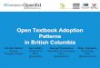 Open textbook adoption patterns in British Columbia