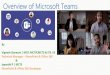 Overview of microsoft teams