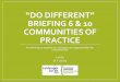 Lanscapes for Life Conference 2017 - Briefing - Communities of Practice