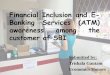 financial  inclusion and E-banking