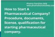 How to start pharmaceutical company?