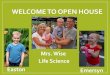 2017 Open House- Mrs. Wise Science