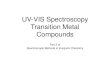 Spectroscopic methods uv vis transition metal complexes
