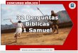32 Perguntas da Bíblia livro de 1 Samuel