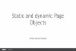 Static and dynamic Page Objects with Java \ .Net examples