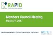 RAPID Members Council Meeting Presentation