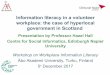 Information literacy in a volunteer workplace: the case of hyperlocal government in Scotland