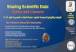 Sharing scientific data    ethics and consent
