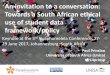 An invitation to a conversation: Towards a South African ethical use of student data framework/policy