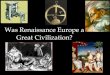Renaissance Civilization