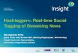 Hashtagger+: Real-time Social Tagging of Streaming News - Dr. Georgiana Ifrim