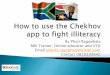 How to use Chekhov app to fight illiteracy' by  Phuti Ragophala