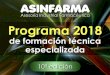 ASINFARMA Programa 2018 de formación técnica especializada