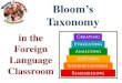 Bloom's Taxonomy in the Foreign Language Classroom #wlclassroom