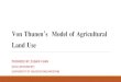 Von thunen’s  model of agricultural land use