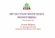 Hp section weep hole monitoring