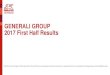 Generali Group 2017 First Half Results