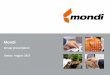 Mondi Group presentation August 2017