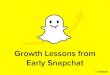 Growth Lessons from Early Snapchat