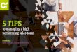 5 tips to manage a sales team