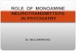 Monoamine neurotransmitters