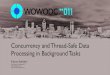 Concurrency and Thread-Safe Data Processing in Background Tasks