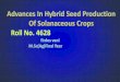 Advances in hyb seed prod