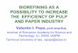 Biorefining as a possibility to increase the  efficiency, final