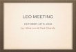 Leo meeting
