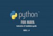 Python maya 2018 setup note