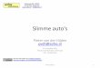 Inleiding Slimme Auto's; Pieter van der Hijden; HCC, 2017