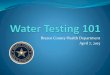Water Testing 101