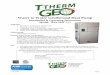 Water to Water Geothermal Heat Pump - TTherm · PDF file12/03/2012 GI101 Water to Water Geothermal Heat Pump Installation & Operating Instructions Model: THA/THT-*** Application Geo