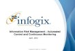 Information Risk Management : Automated Control and ... · PDF fileCOSO Enterprise Risk Management Framework Ref: ... Risk | Controls | KRI/KPI Risk is defined as the chance of something