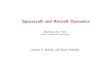 Spacecraft and Aircraft Dynamics - Lecture 3: Airfoils ...control.asu.edu/Classes/MMAE441/Aircraft/441Lecture3.pdf · Lecture 3: Airfoils, and Static Stability. Aircraft Dynamics
