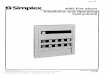Simplex 4002 Fire · PDF fileSimplex 4002 Fire Alarm I l Installation and Operating Instructions 0 1994 Simplex Xme Recorder Co. FA4-21-151 (574-009) All specifications and other