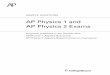 AP Physics 1 and 2 Exam Questions - College Boardmedia.collegeboard.com/...ap-physics-1-and-ap-physics-2-exams.pdf · Sample Questions AP Physics 1 and AP Physics 2 Exams Return to