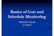 Basics of Cost and Schedule Monitoring - MIT  · PDF fileBasics of Cost and Schedule Monitoring Nathaniel OsgoodNathaniel Osgood 4/5/20044/5/2004