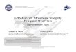 F-35 Aircraft Structural Integrity Program · PDF fileF-35 Aircraft Structural Integrity Program Overview 28 November 2006 Robert J. Burt F-35 Chief Structures Engineer & Director