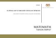 DRAF -  · PDF filekementerian pendidikan malaysia matematik kurikulum standard sekolah rendah dokumen standard kurikulum dan pentaksiran draf tahun empat
