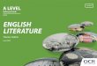 H472 ENGLISH LITERATURE -  · PDF fileENGLISH LITERATURE A LEVEL Delivery Guide H472 Theme: Gothic June 2015