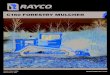 C160 FORESTRY MULCHER - Rayco Manufacturing, Inc. · PDF fileCARRIER C160 U.S. Metric Weight 17,200 lb 7,801.8 kg Length with winch and Mulcher 187.9” 477.3 cm Height 103” 261.6