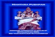 Manthra Pushpam - Andhra-Telugu · PDF fileManthra Pushpam Annotated Commentary ... Mantra Pushpam that we find as the twenty second anuvaakam of ... Purusha created the Water and